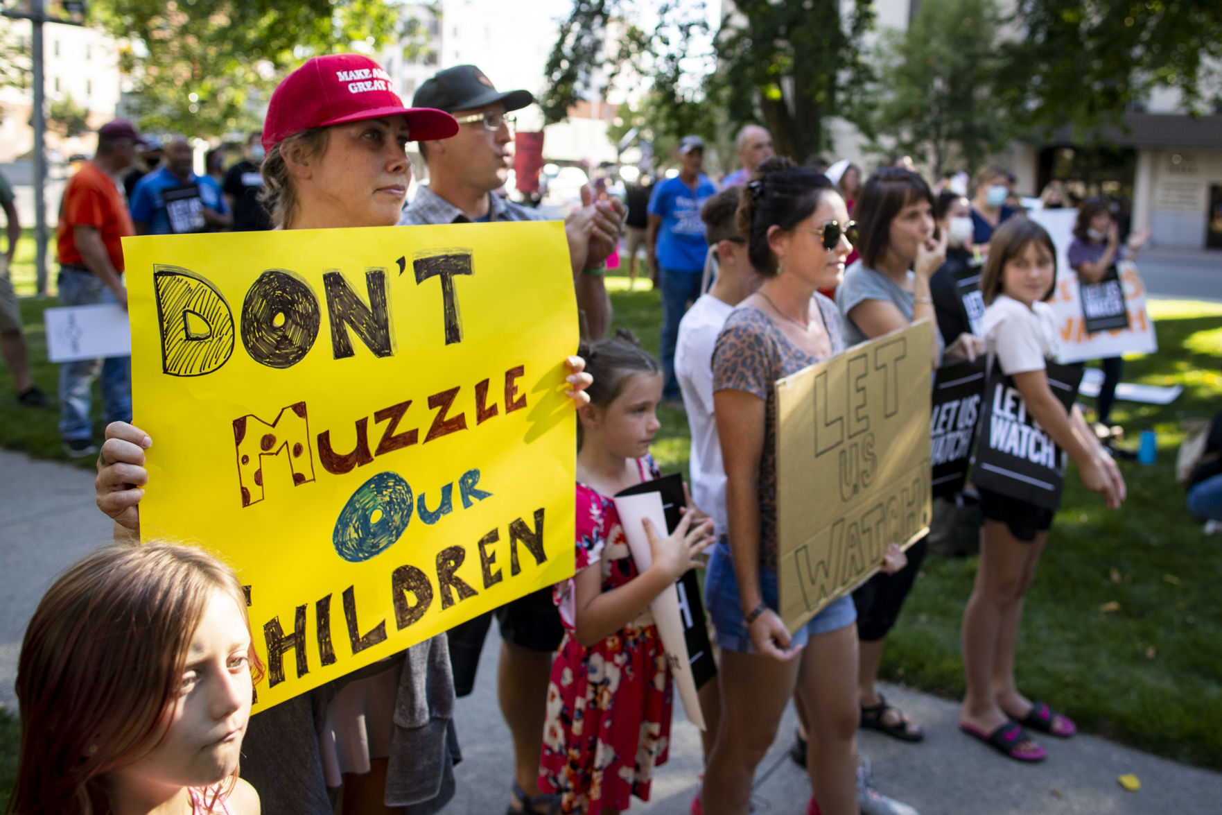 Let Us Watch protest - August 2020